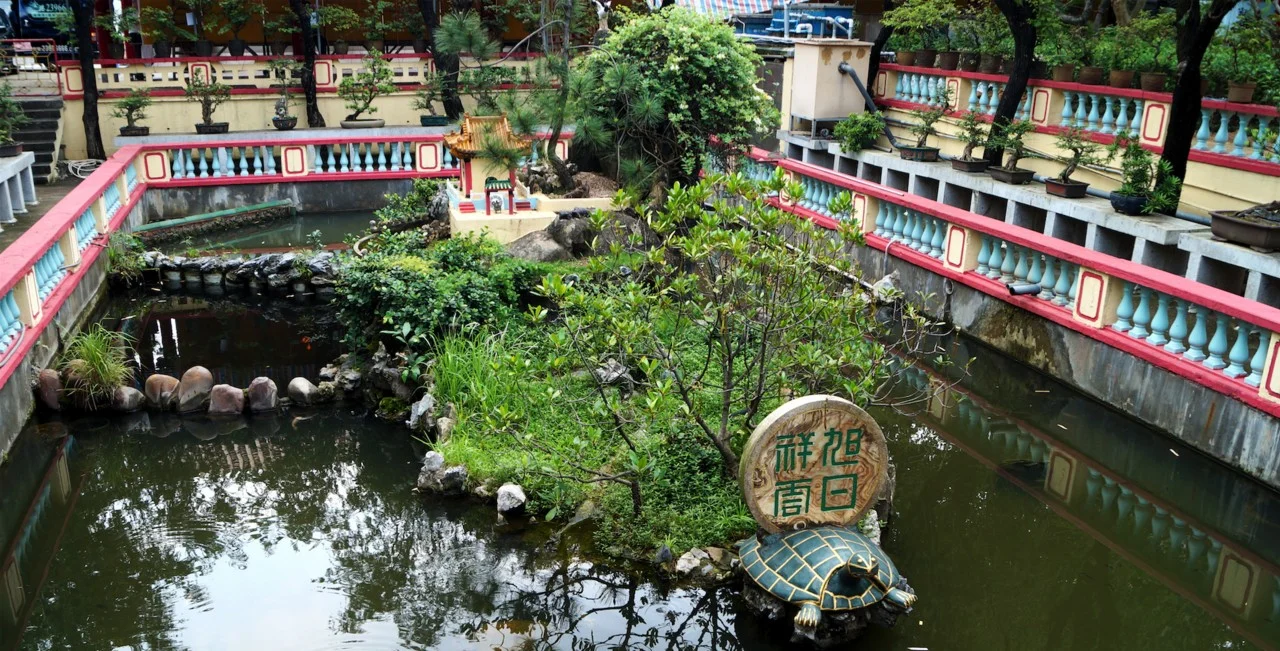 香港青松观园林池景